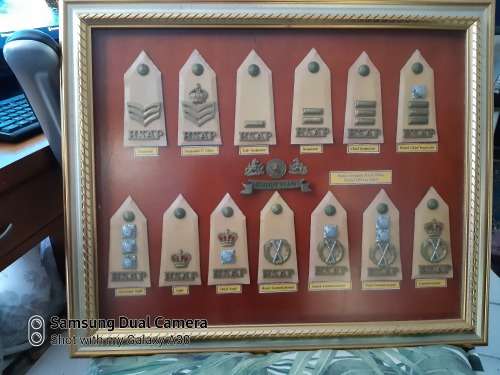 Pre Rhodesia U.D.I - B.S.A.P Rank Structure Display. First Part of collection 1954/65